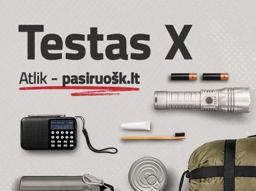 Kviečiame atlikti „Testą X“ ir laimėti prizų