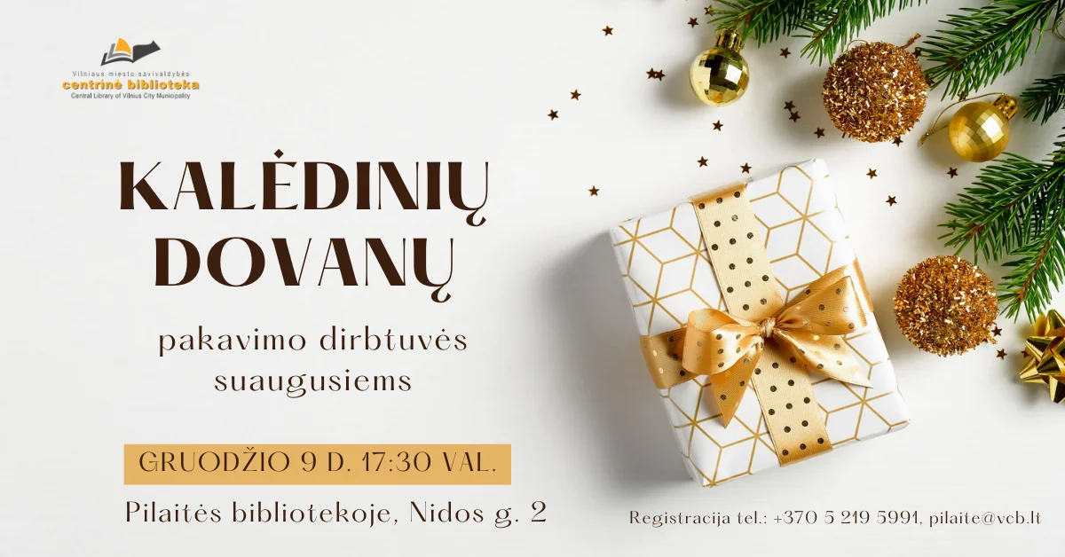 Kalėdinių dovanų pakavimo dirbtuvės
