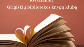 Grigiškių bibliotekos knygų klubo susitikimas