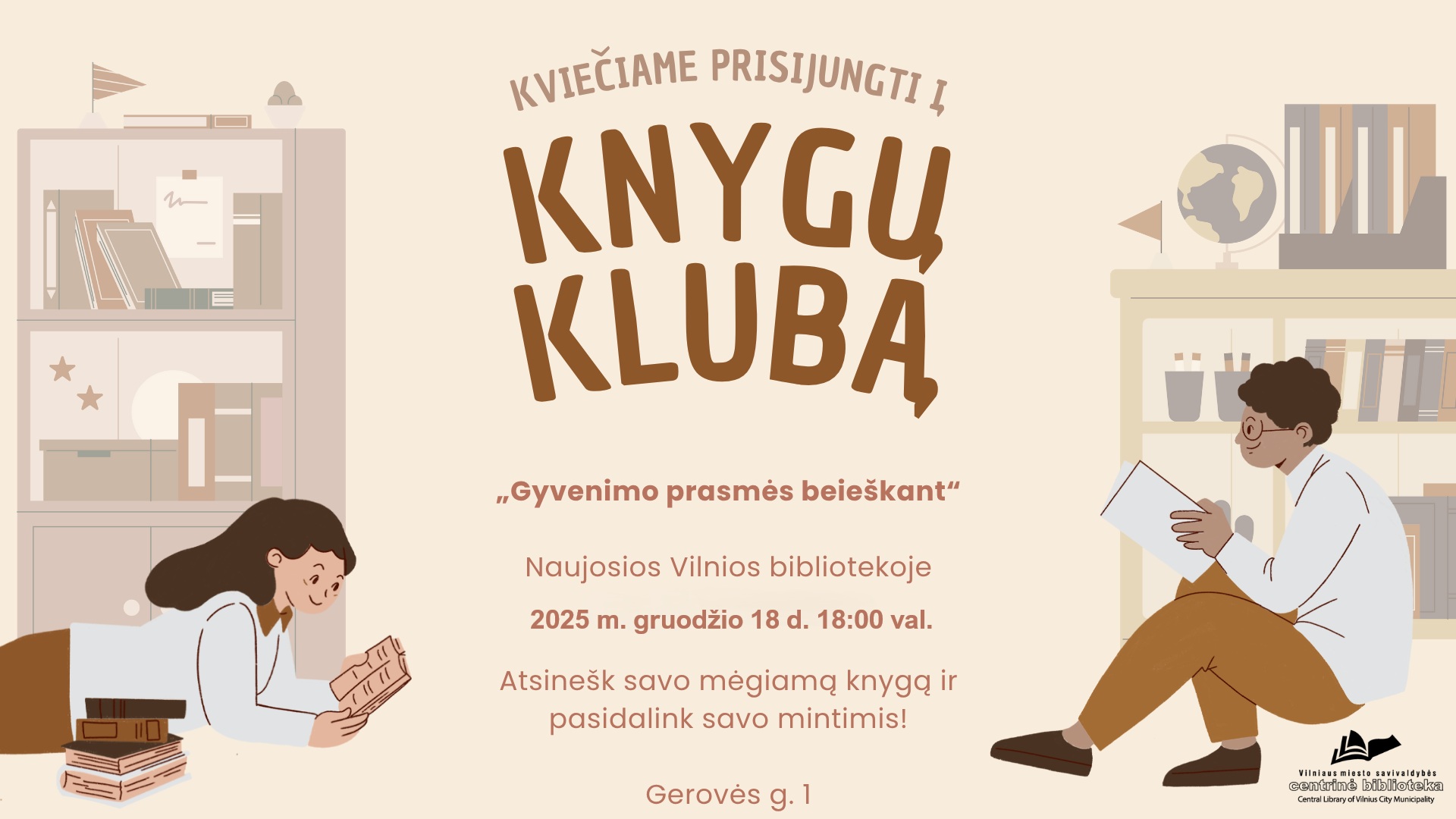 Naujosios Vilnios bibliotekos Knygų klubo susitikimas