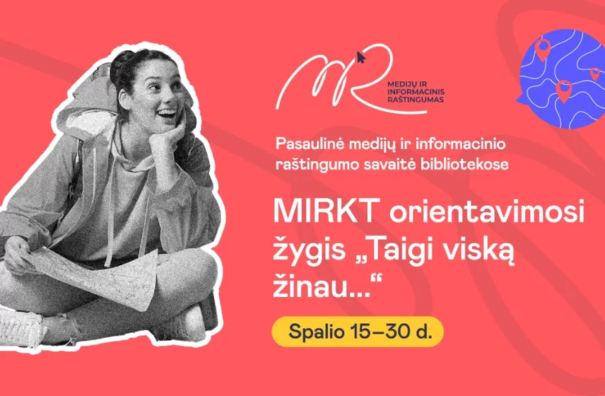 MIRKT orientavimosi žygis „Taigi viską žinau...“ | Pilaitės biblioteka