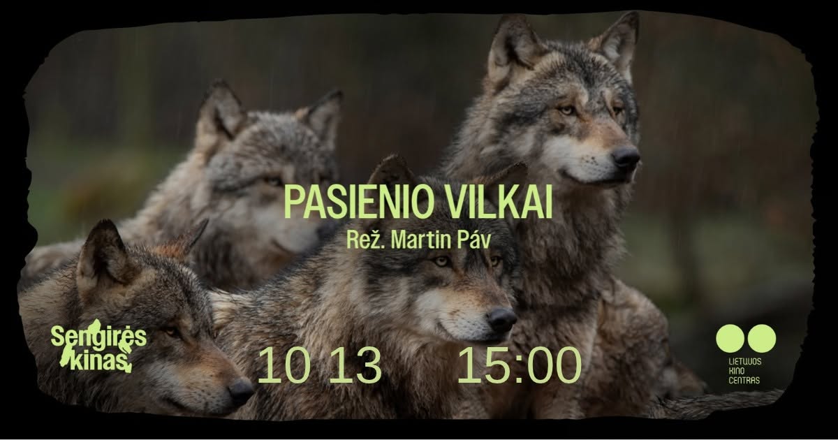 SENGIRĖS KINAS Antakalnio bibliotekoje: PASIENIO VILKAI