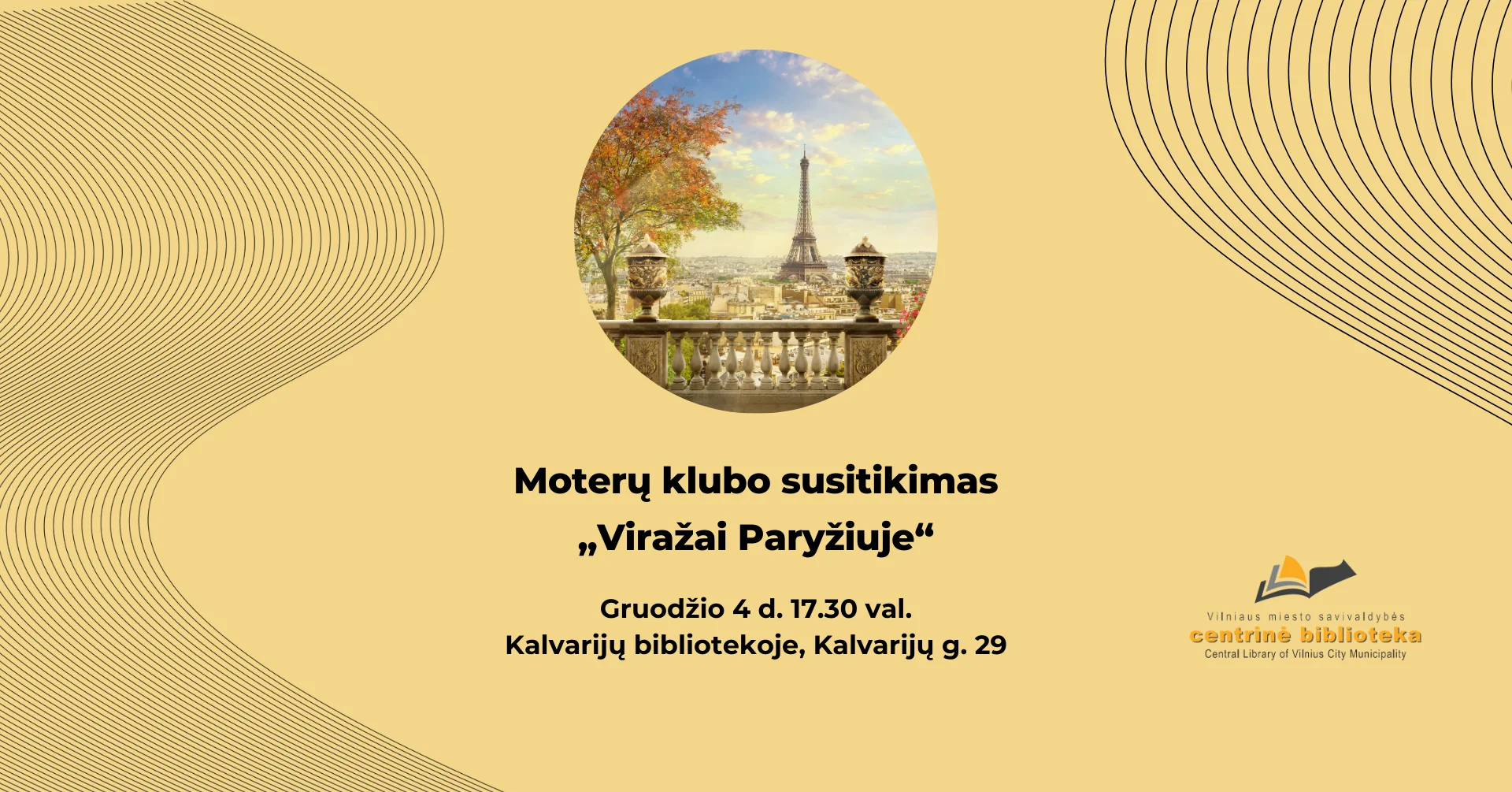 Kalvarijų bibliotekos Moterų klubo susitikimas „Viražai Paryžiuje“