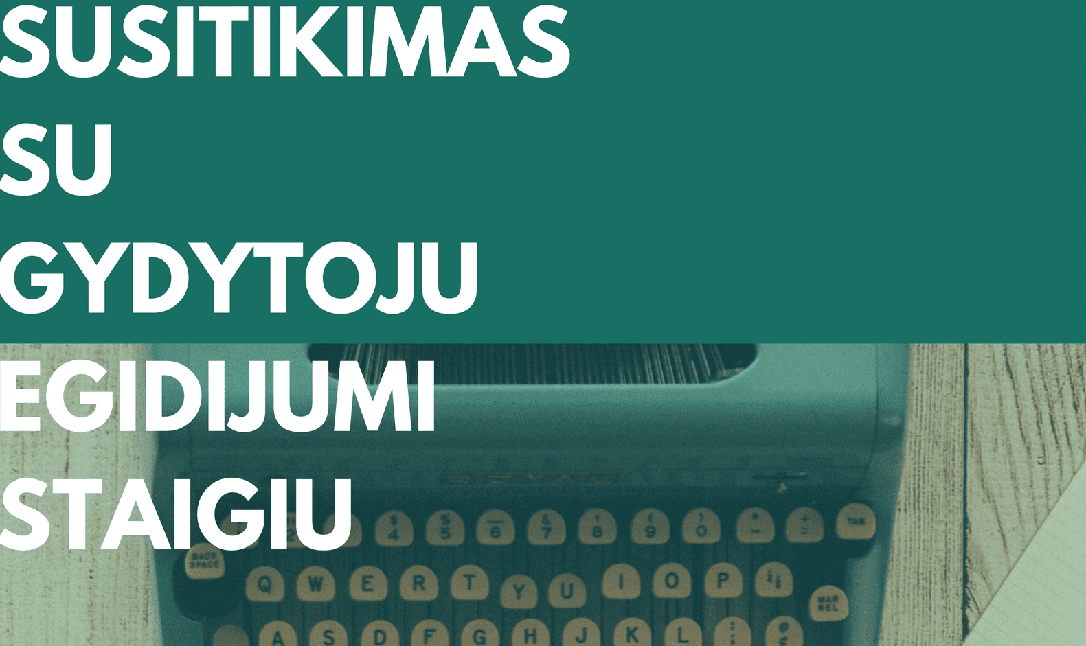 Susitikimas su gydytoju Egidijumi Staigiu
