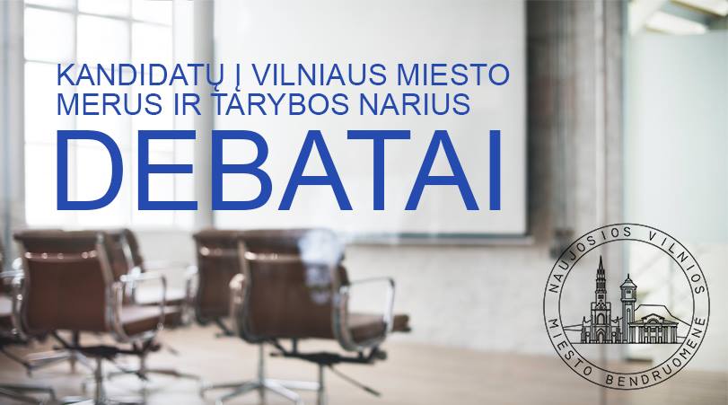 Kandidatų į sostinės merus ir tarybos narius debatai