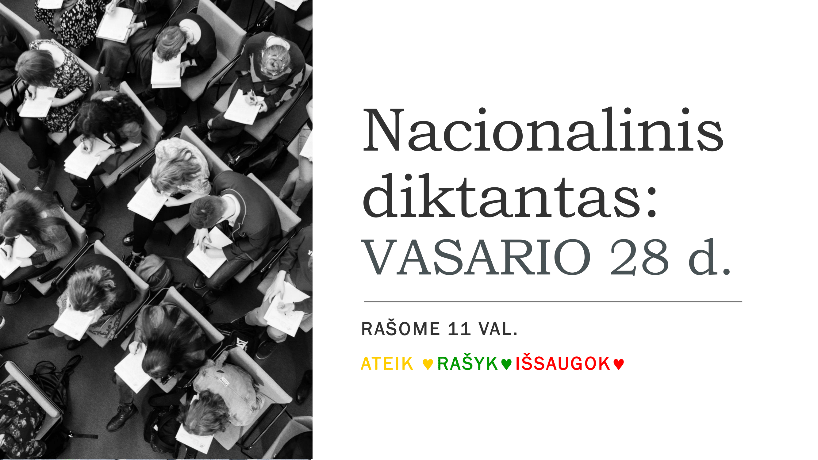 Lietuvių kalbos dienos | Nacionalinis diktantas