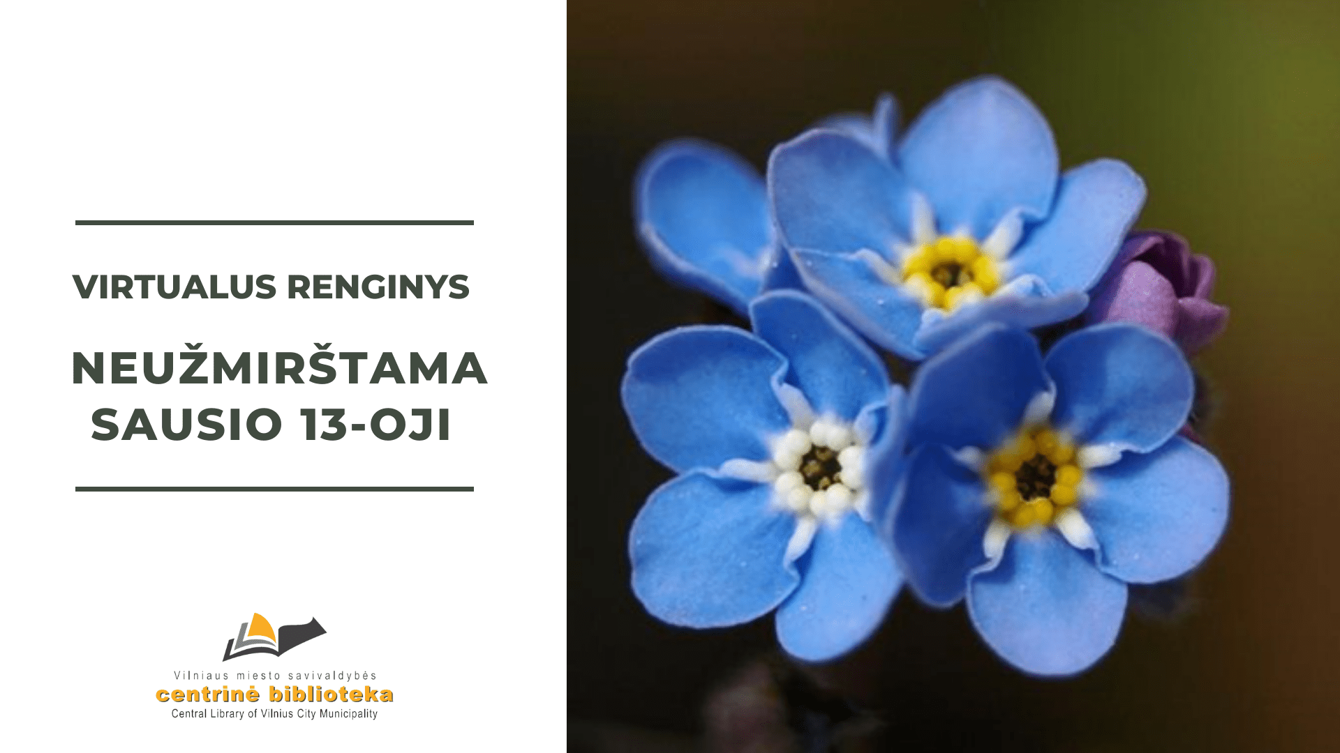 Virtualus renginys „Neužmirštama Sausio 13-oji“
