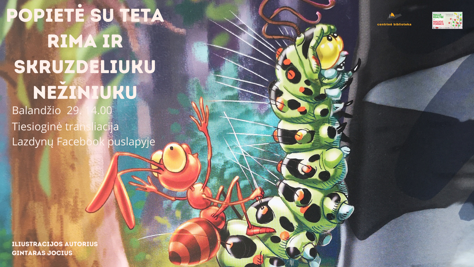 Nacionalinė Lietuvos bibliotekų savaitė | Lazdynų bibliotekoje „Popietė su teta Rima“