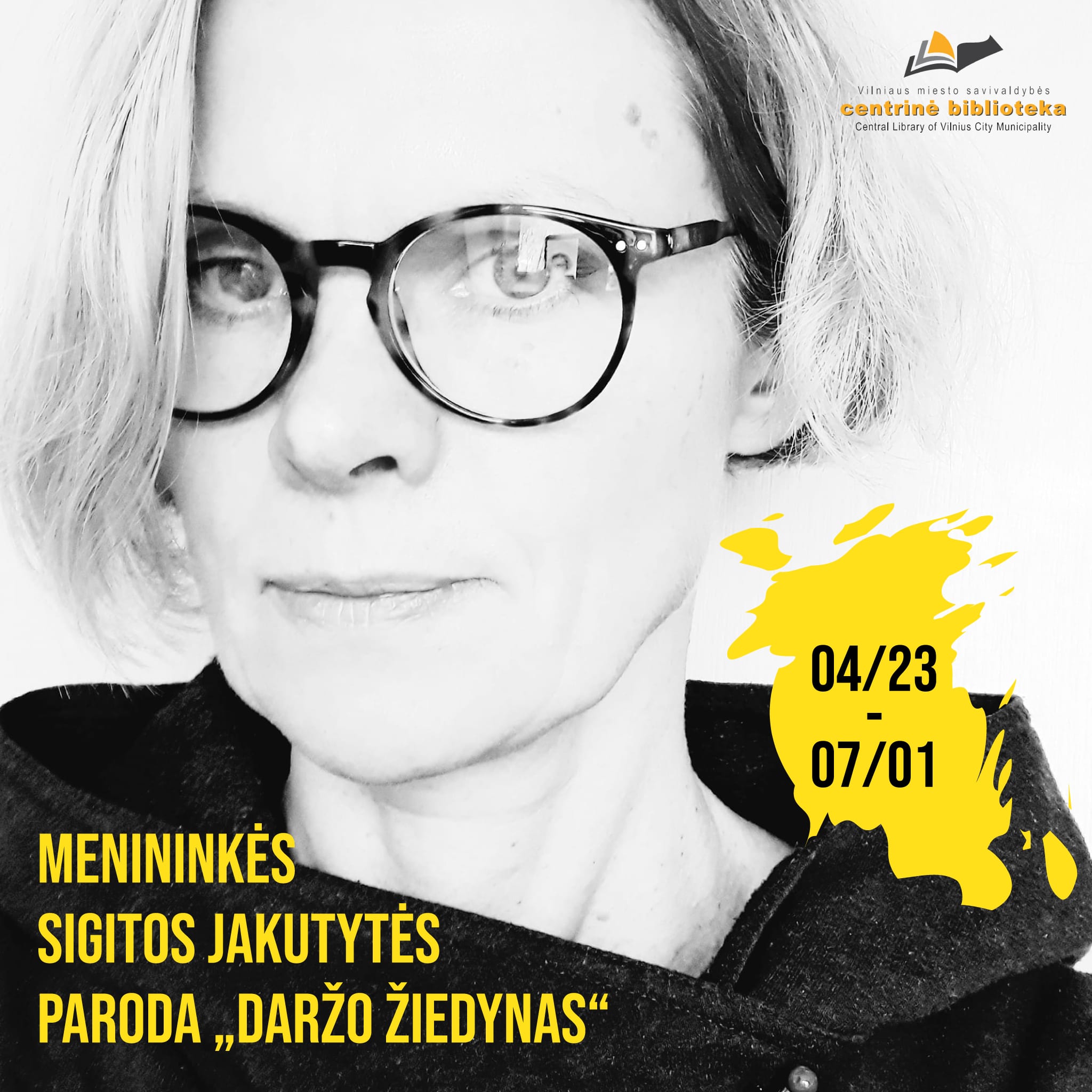 Nacionalinė Lietuvos bibliotekų savaitė | Karoliniškių bibliotekoje menininkės Sigitos Jakutytės paroda „Daržo žiedynas“