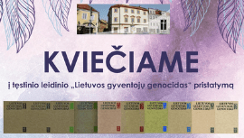 Tęstinio leidinio „Lietuvos gyventojų genocidas“ pristatymas