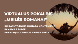 Virtualus pokalbis „Meilės romanai“