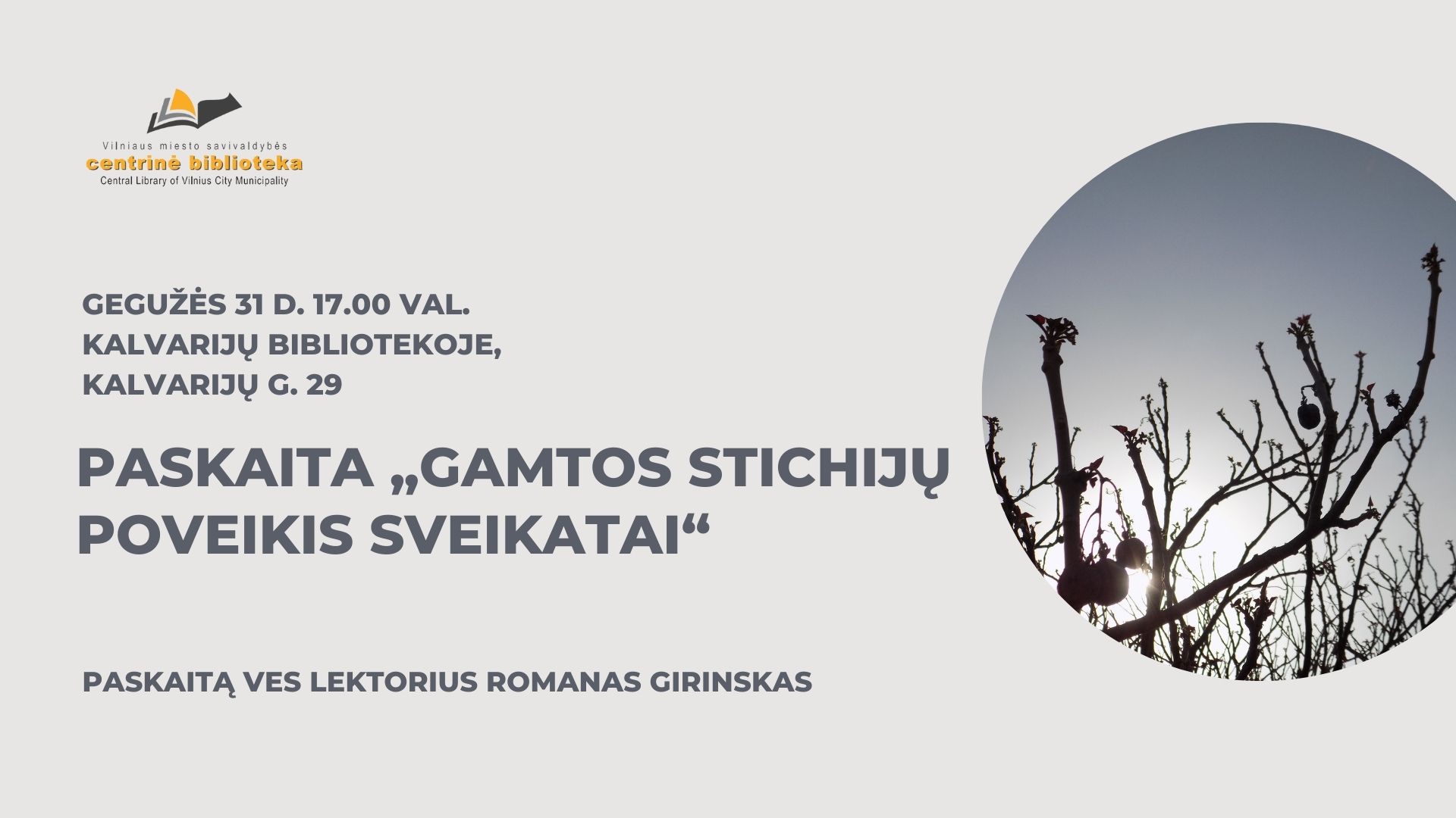Paskaita Gamtos stichijos
