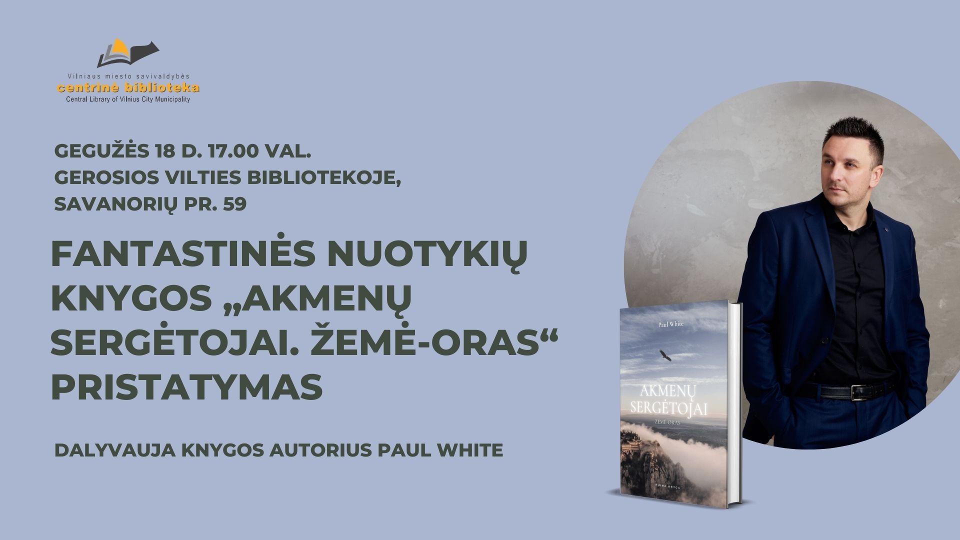 Paul White knygos pristatymas