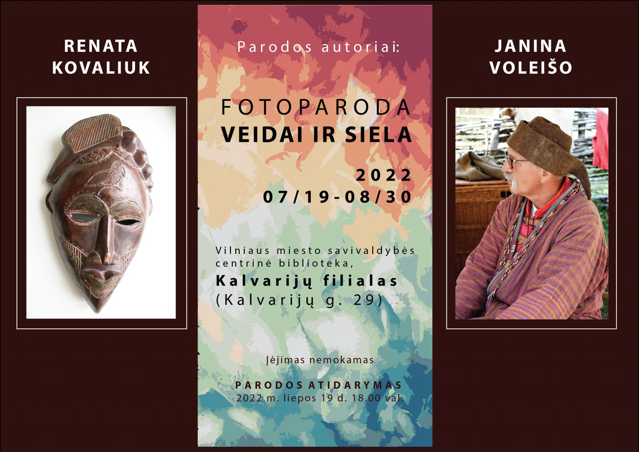 Fotografijų parodos „Veidai“ atidarymas Kalvarijų bibliotekoje
