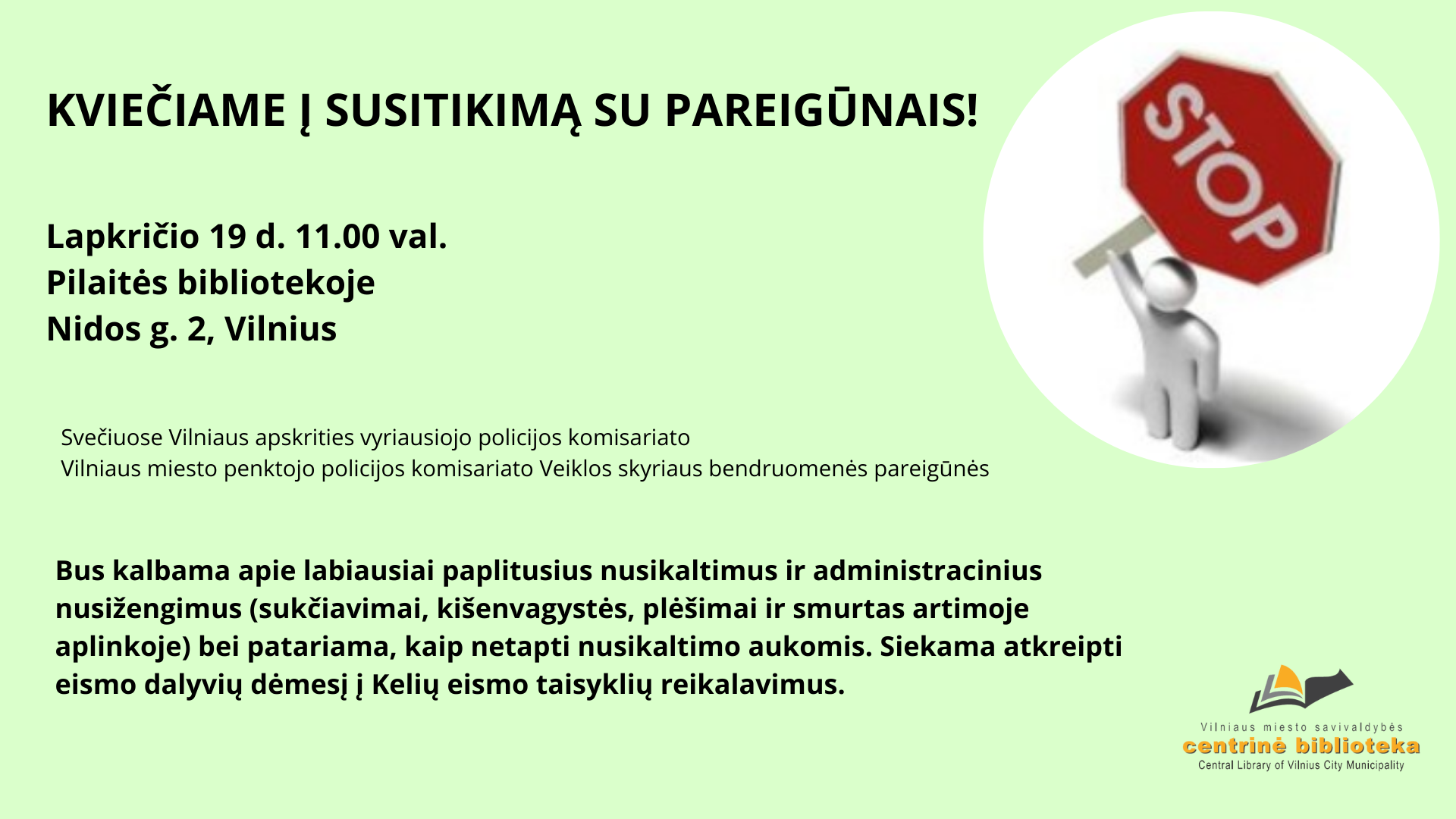 Susitikimas su pareigūnais