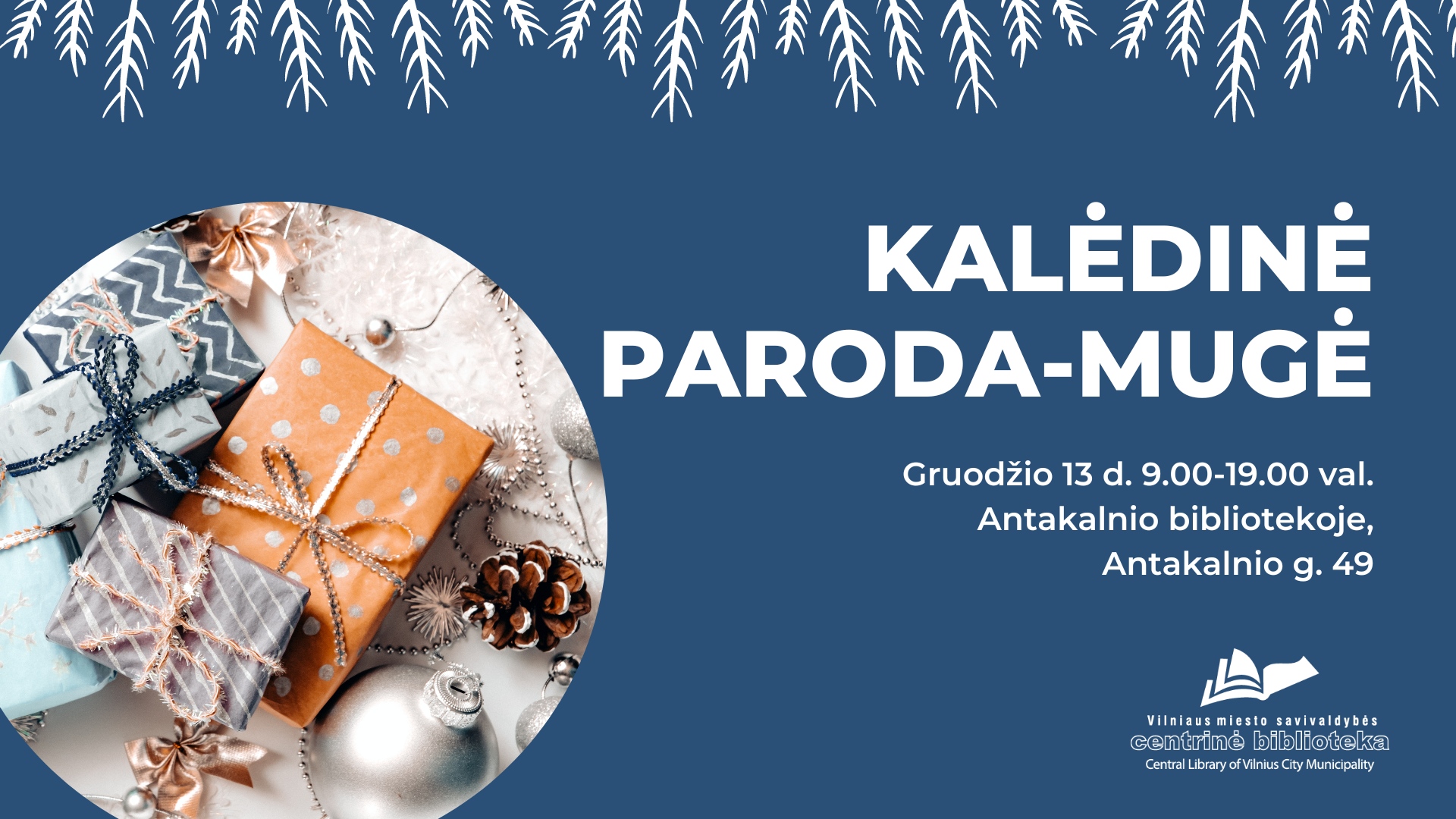 Kalėdinė paroda-mugė Antakalnio bibliotekoje