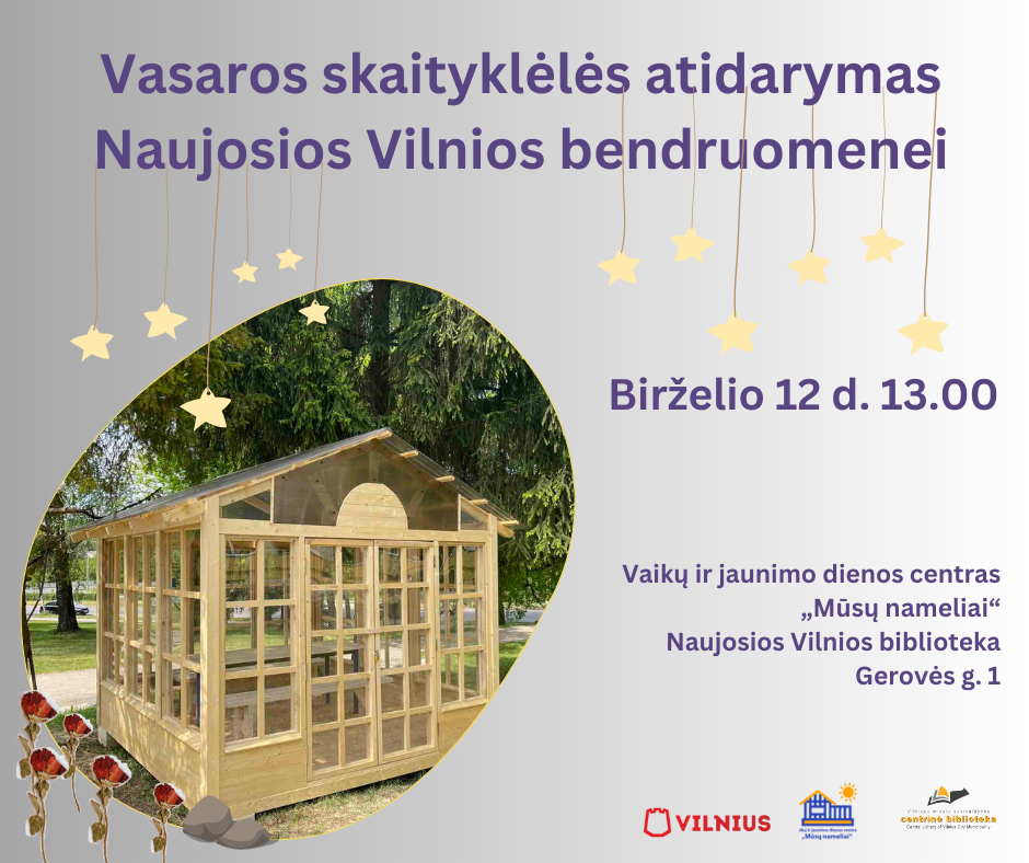 Vaikų ir jaunimo dienos centro „Mūsų nameliai“ vasaros skaityklėlės atidarymas
