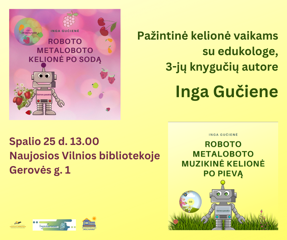 Edukacinė kelionė su knygų autore Inga Gučiene