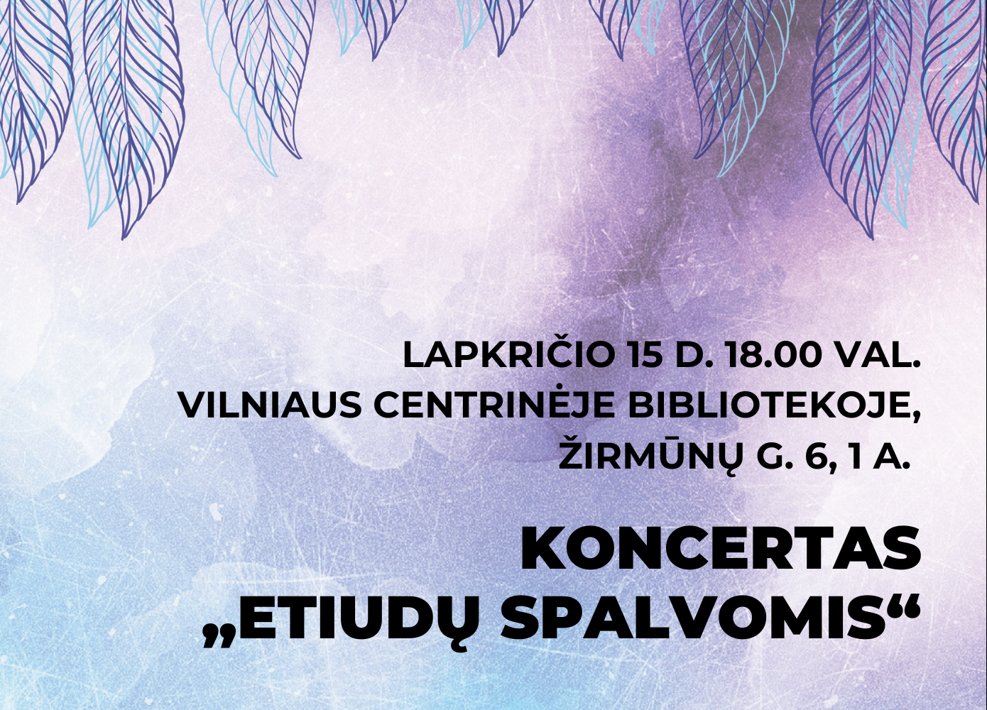 Koncertas „Etiudų spalvomis“