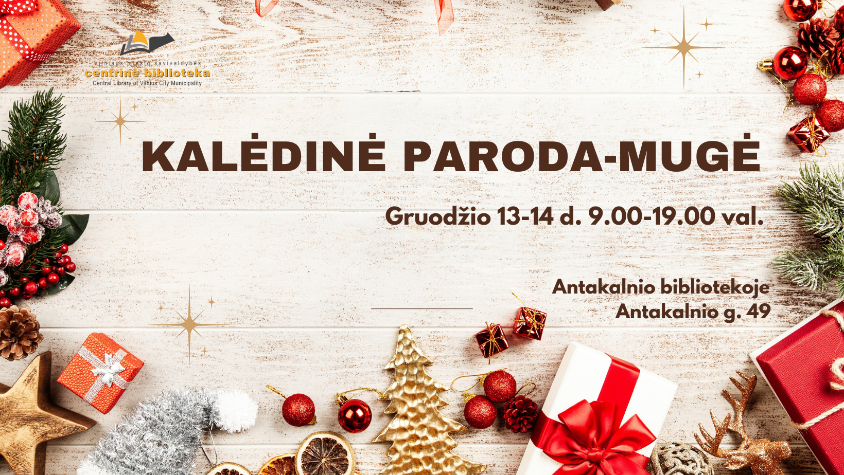 Kalėdinė paroda-mugė Antakalnio bibliotekoje
