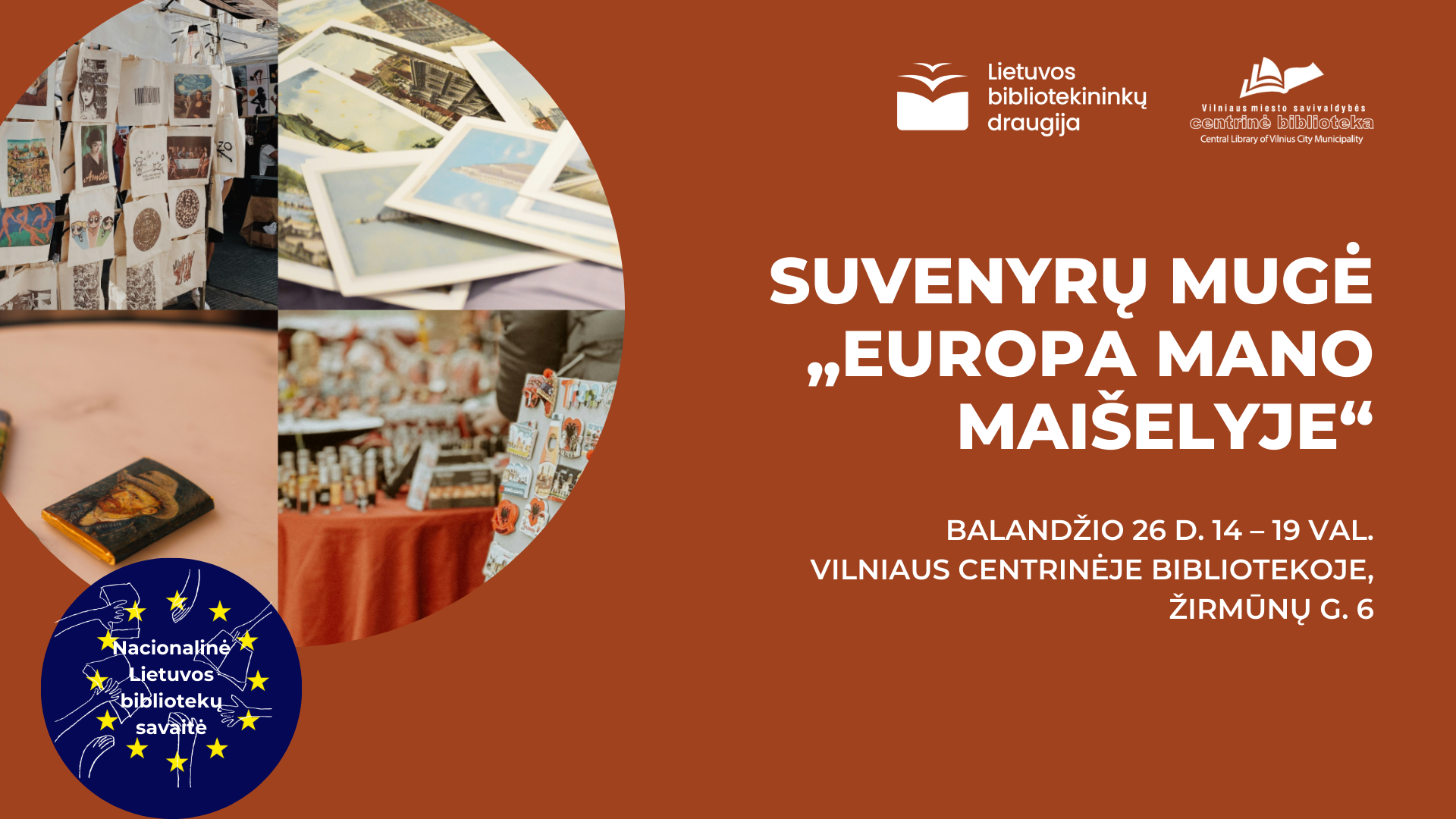 Suvenyrų mugė „Europa mano maišelyje“ | Nacionalinė Lietuvos bibliotekų savaitė