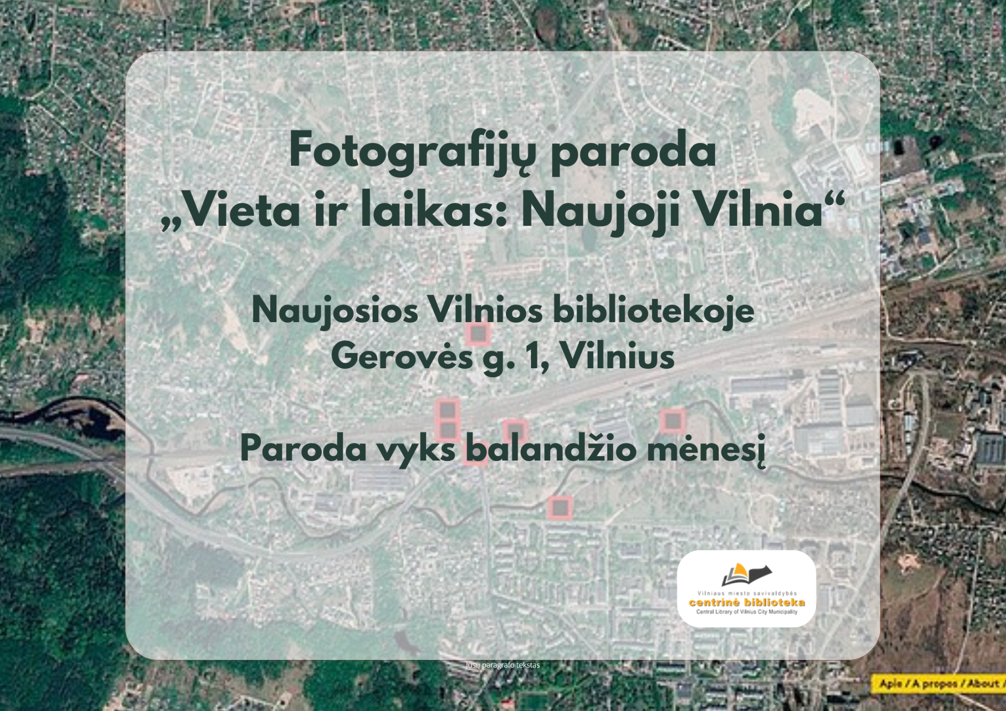 Fotografijų paroda „Vieta ir laikas: Naujoji Vilnia“