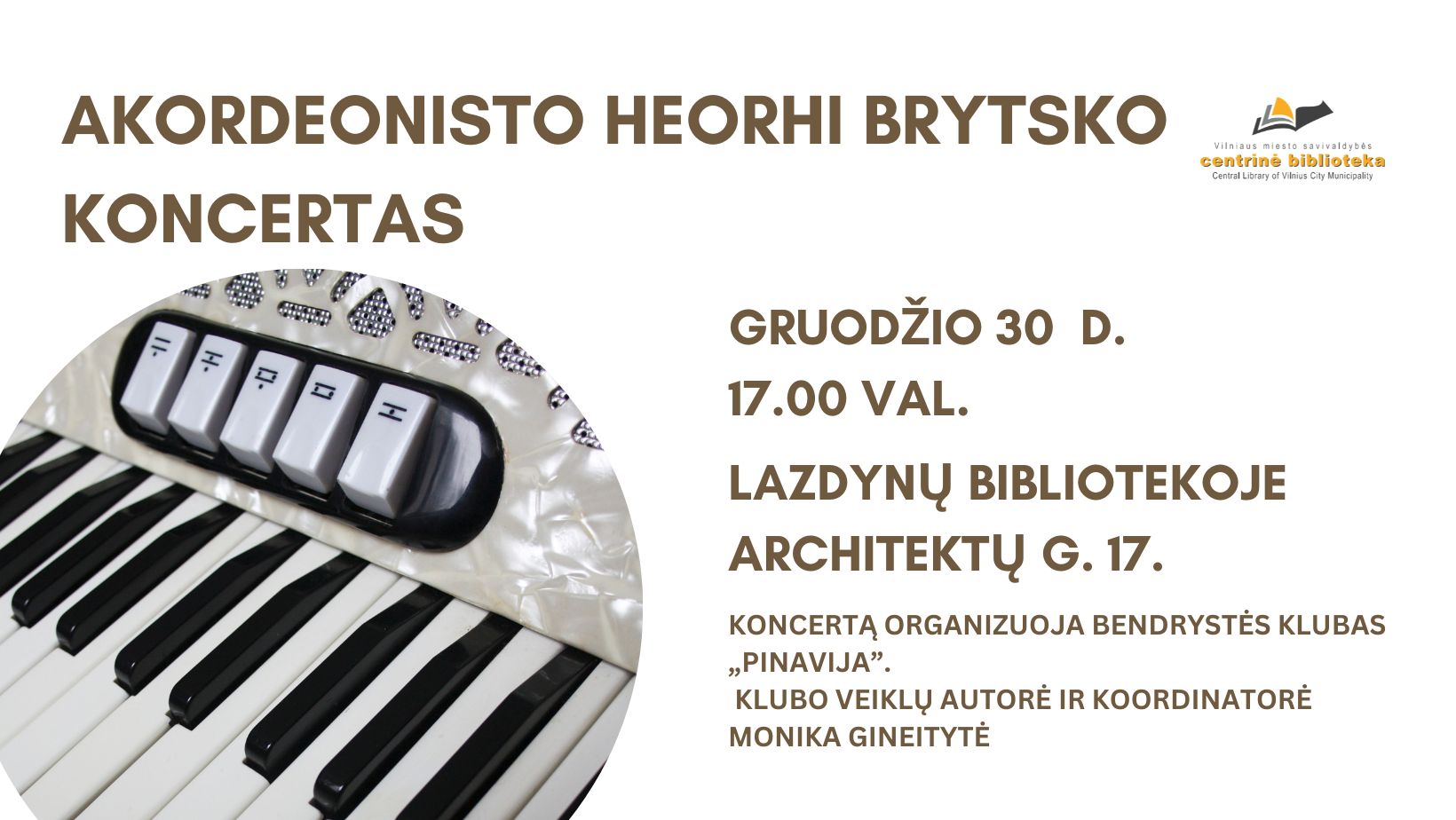 Šventinis akordeonisto Heorhi Brytsko koncertas