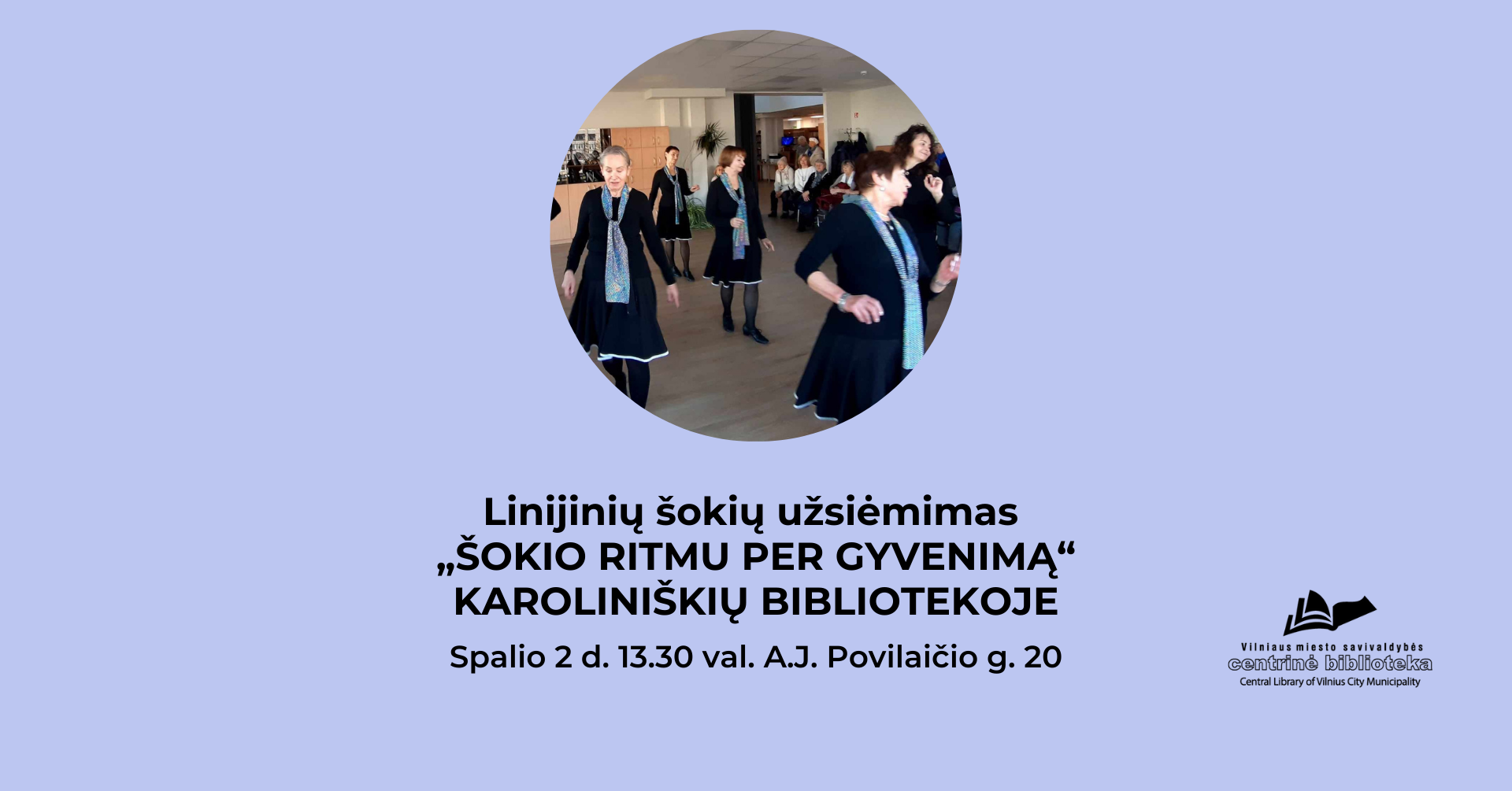 Linijinių šokių užsiėmimas