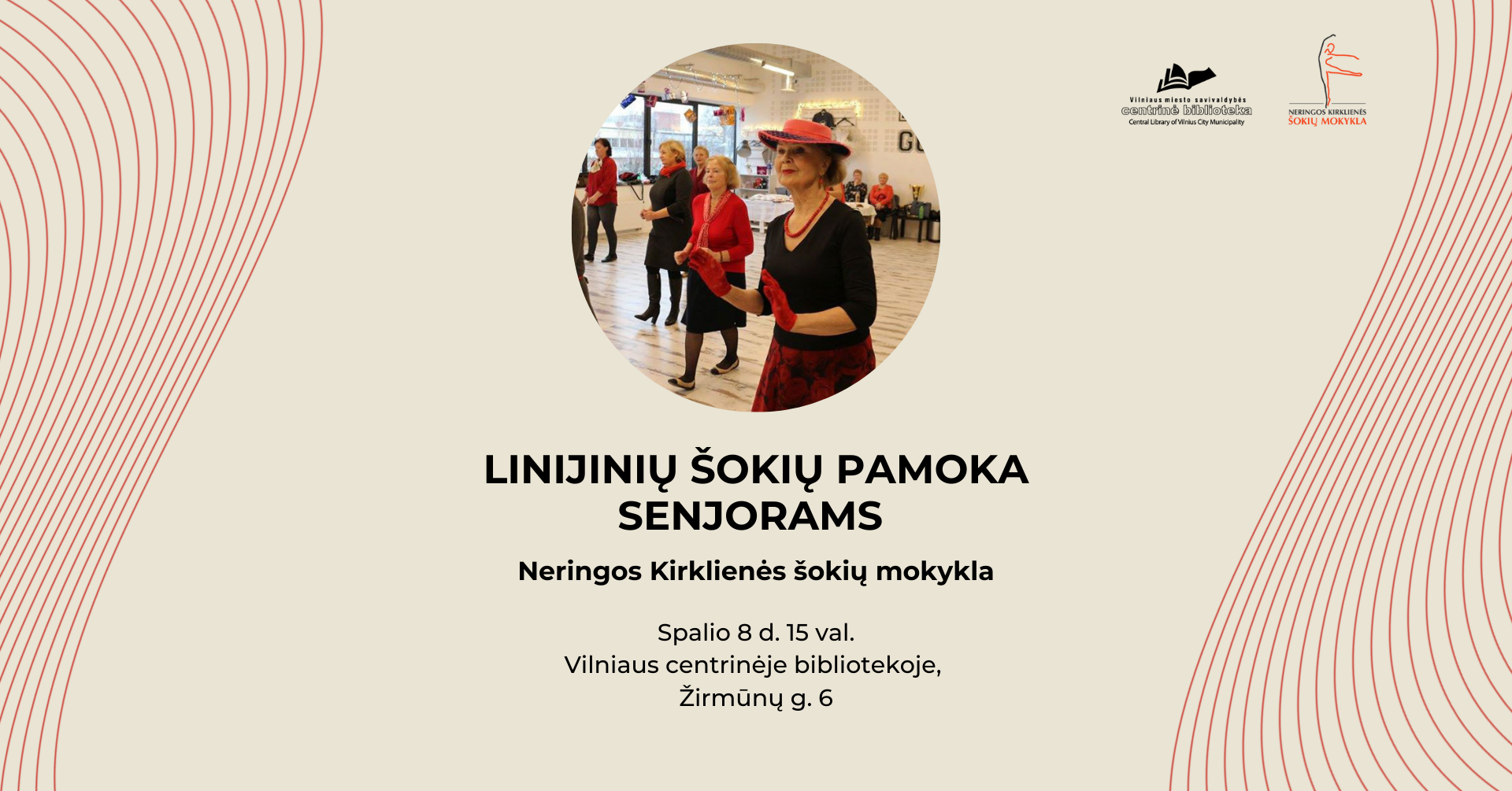 Linijinių šokių pamoka senjorams │ Neringos Kirklienės šokių mokykla            
