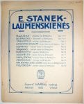 E. Stanek-Laumenskienės. 1923 m.