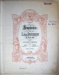 Symphonien von L. van Beethoven [leidimo data neaiški]. Vienintelis egzempliorius Lietuvoje