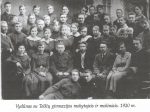 Vydūnas su Telšių gimnazijos mokytojais ir mokiniais. 1920 m.