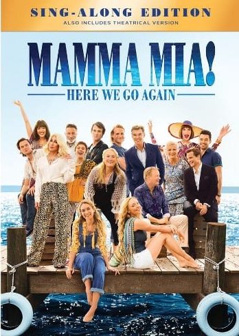 Mamma Mia! Štai ir mes DVD („Mamma Mia! Here We Go Again“)
