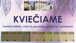 Leidinio Lietuvos gyventojų genocidas pristatymas