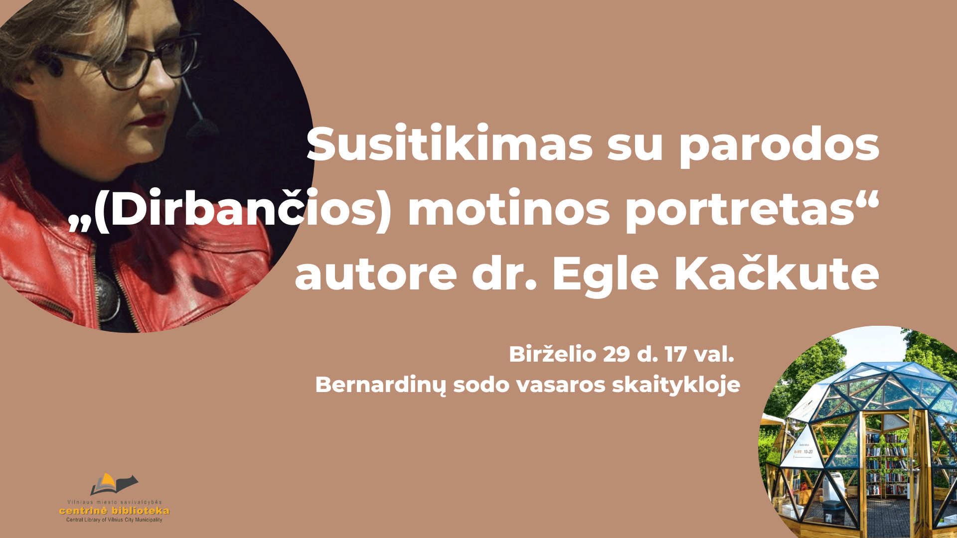 Susitikimas su parodos „(Dirbančios) motinos portretas“ autore dr. Egle Kačkute